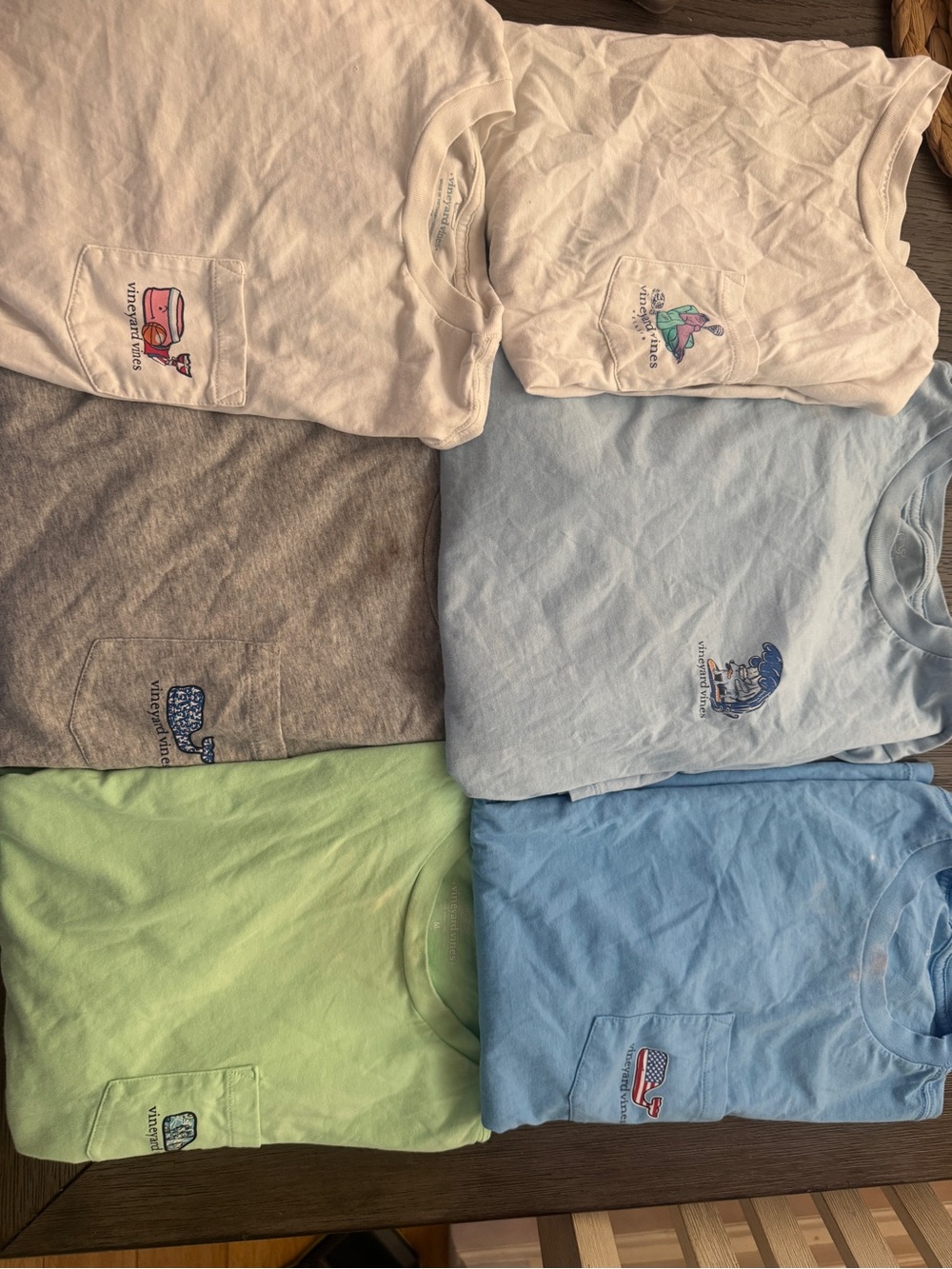 Vineyard Vines Kids Pocket T-Shirt - Assorted Colors-Assorted Lot of Sizes